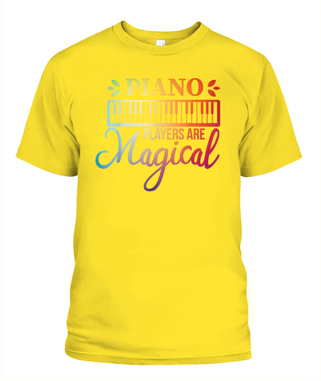 Piano DALPIA004 | Unisex Soft Cotton T-Shirt
