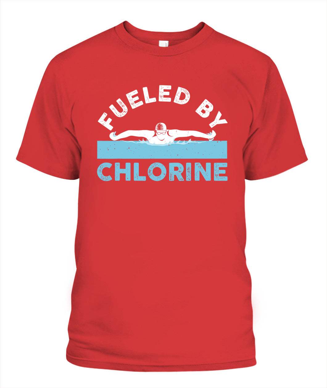Swimming DALSWI007 | Unisex Soft Cotton T-Shirt