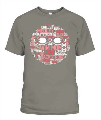Swimming DALSWI008 | Unisex Soft Cotton T-Shirt