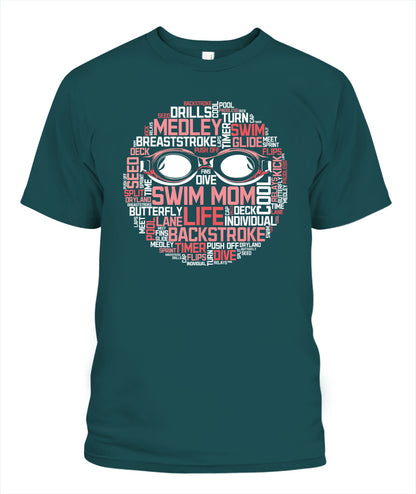 Swimming DALSWI008 | Unisex Soft Cotton T-Shirt