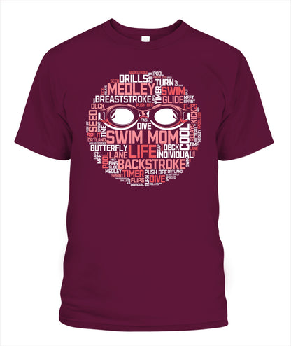 Swimming DALSWI008 | Unisex Soft Cotton T-Shirt
