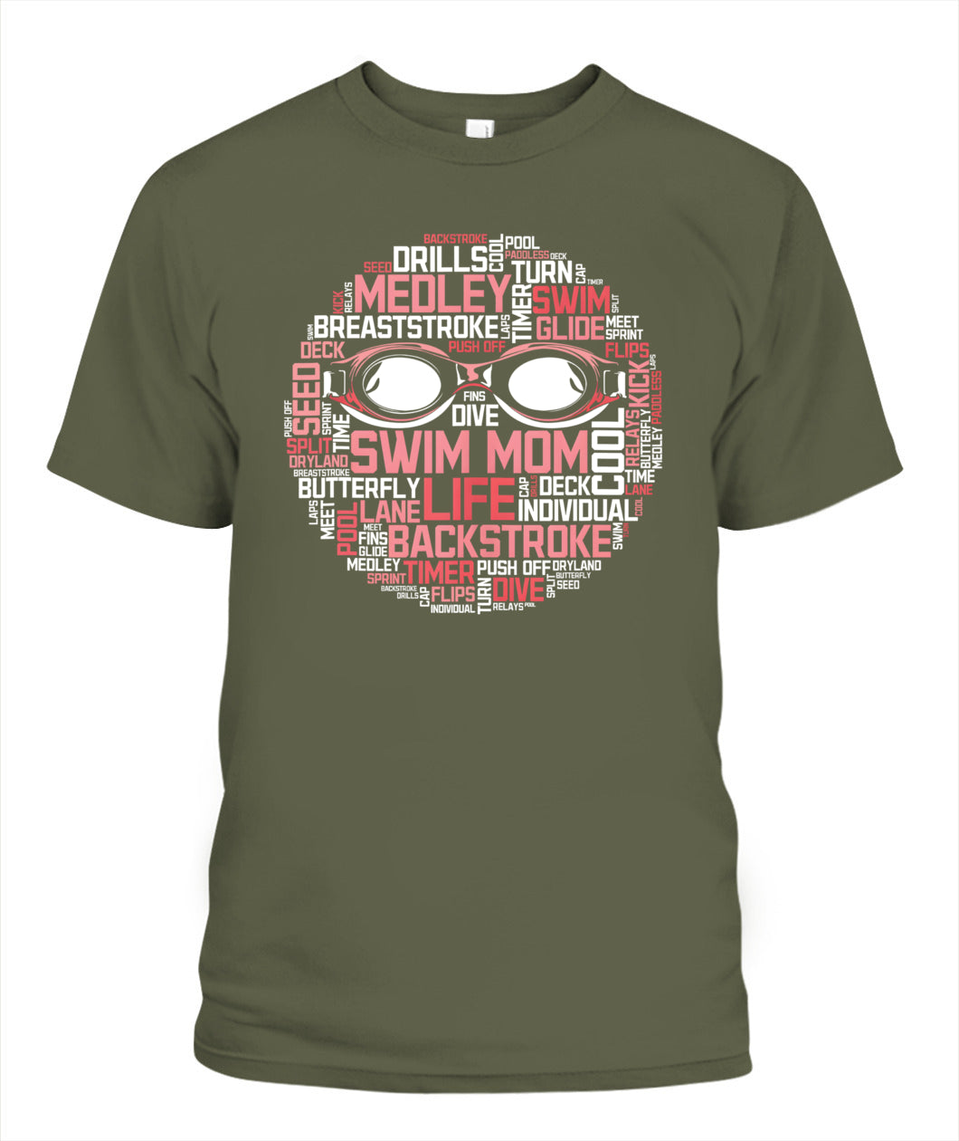 Swimming DALSWI008 | Unisex Soft Cotton T-Shirt