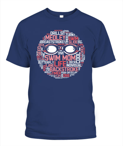 Swimming DALSWI008 | Unisex Soft Cotton T-Shirt