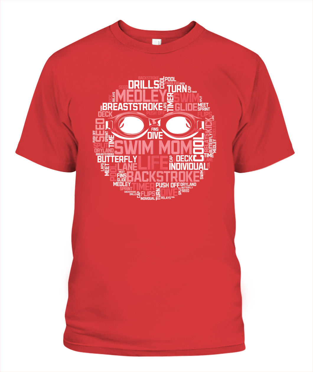 Swimming DALSWI008 | Unisex Soft Cotton T-Shirt