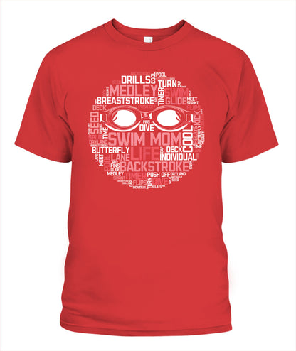 Swimming DALSWI008 | Unisex Soft Cotton T-Shirt