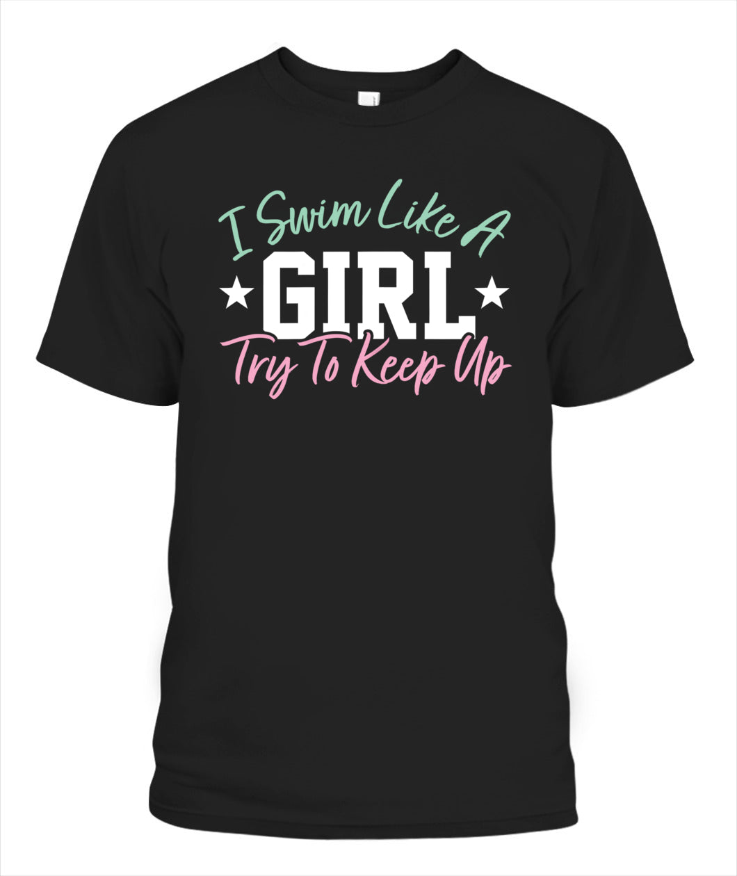 Swimming DALSWI009 | Unisex Soft Cotton T-Shirt