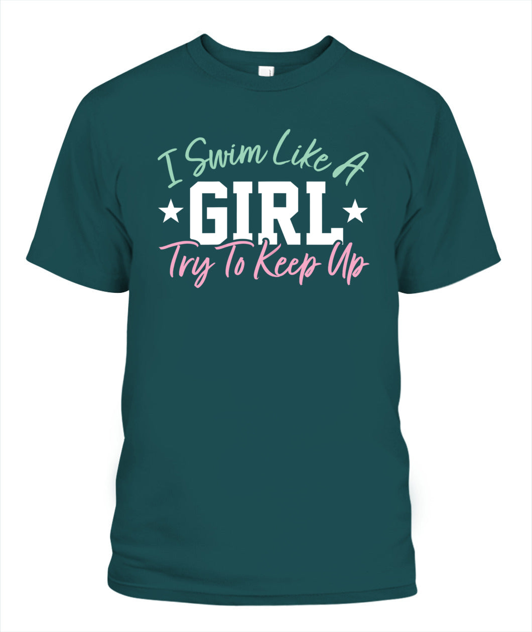 Swimming DALSWI009 | Unisex Soft Cotton T-Shirt