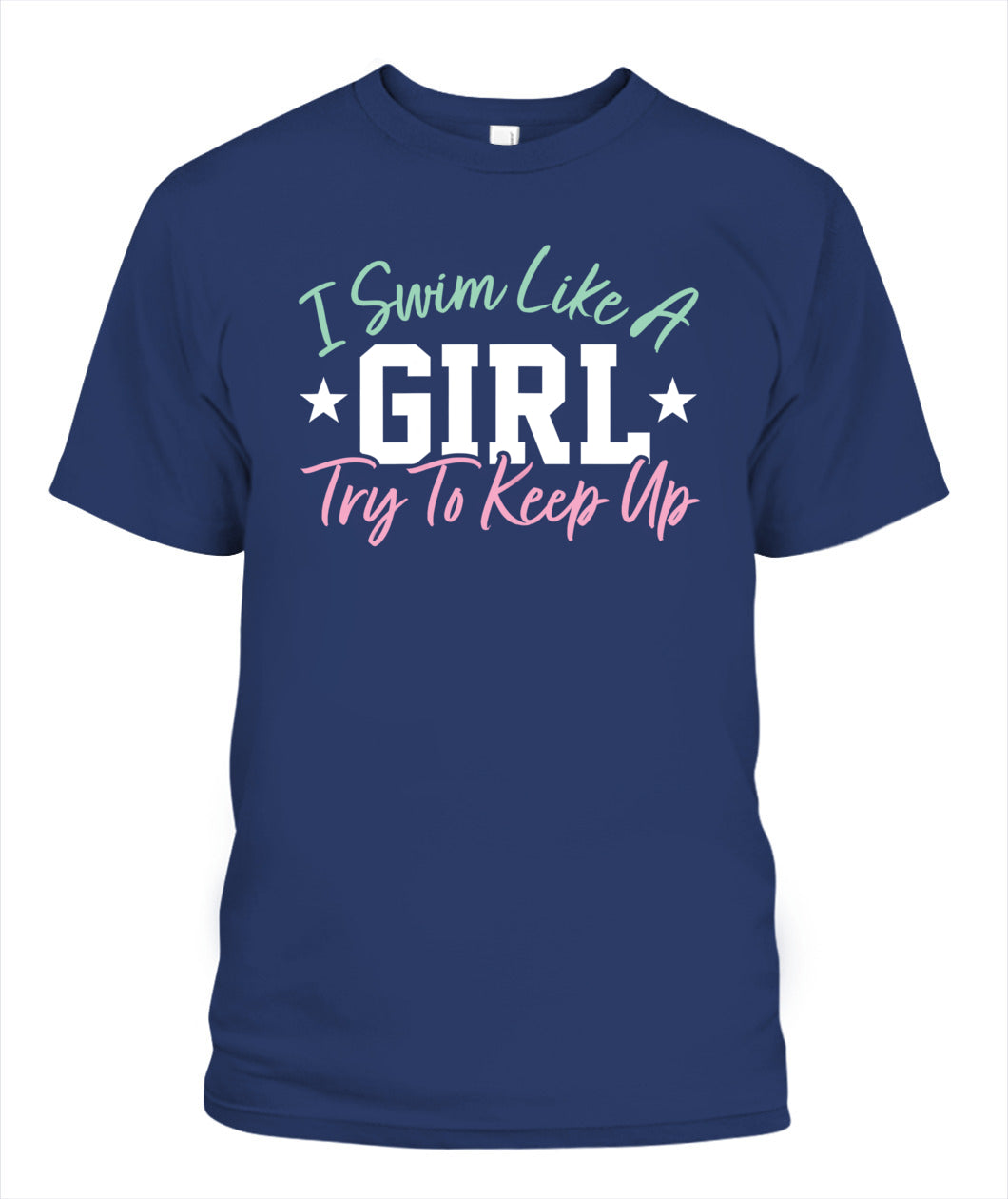 Swimming DALSWI009 | Unisex Soft Cotton T-Shirt