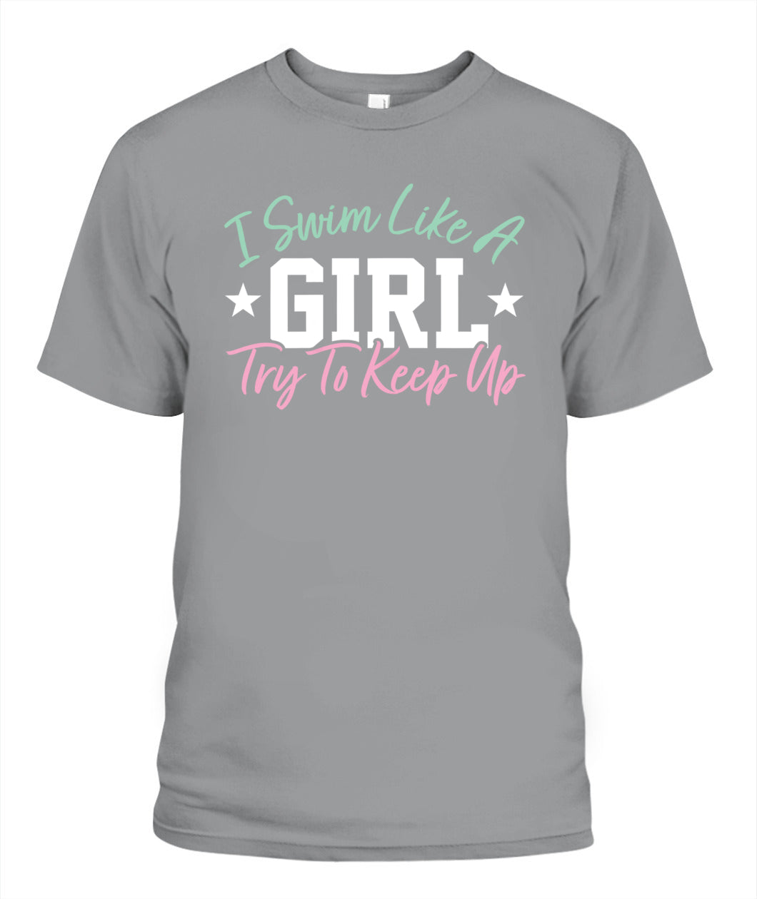 Swimming DALSWI009 | Unisex Soft Cotton T-Shirt